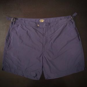 Polo Ralph Lauren Navy Belted Swim Trunk - 38